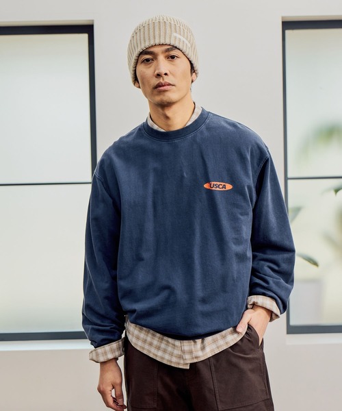 BAYFLOW（ベイフロー）の「SNOWバックプリントTシャツ/ロングスリーブ（Long Sleeve）（Tシャツ/カットソー・メンズ・オフホワイト/チャコール/ネイビー/ラベンダー・MEDIUM/LARGE）」の19枚目の写真