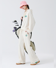 MONBIRDIE GOLF（モンバーディーゴルフ）の「モンバディ ブロードトレーニングパンツ IVORY（スウェットパンツ）」