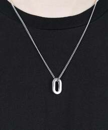ACHA（アチャ）の「サージカルスチールオーバルリングペンダントネックレス_シルバー（ネックレス）」