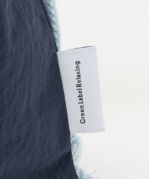 green label relaxing（グリーンレーベルリラクシング）の「巾着バッグ（小）（リップストック） / キッズ（トートバッグ・キッズ・ネイビー/グレー系・FREE）」の15枚目の写真