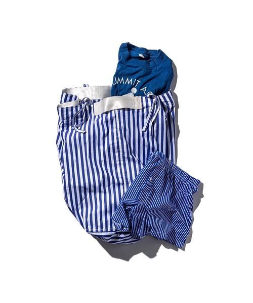 PUEBCO（プエブコ）の「SHIRT FABRIC FOLDING LAUNDRY BASKET Blue Narrow Stripe（ランドリーグッズ・メンズ・ブルー系その他・ONE SIZE）」の8枚目の写真