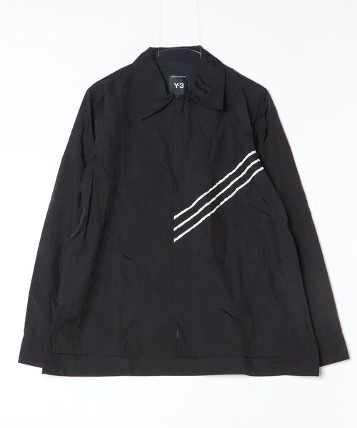 Y-3（ワイスリー）の「Y-3 RAW EDGE 3 STRIPES SHIRT（シャツ/ブラウス・レディース・ブラック・XX-SMALL/X-SMALL/SMALL/MEDIUM/LARGE）」の5枚目の写真