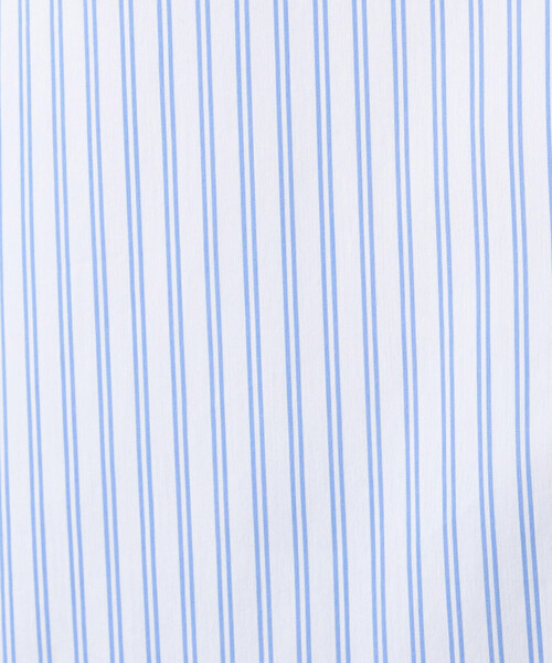 COMME CA ISM（コムサイズム）の「コットンナイロン ストレッチ ストライプ バンドカラーシャツ（シャツ/ブラウス・メンズ・ホワイト/サックスブルー・X-LARGE/LARGE/MEDIUM/SMALL）」の16枚目の写真