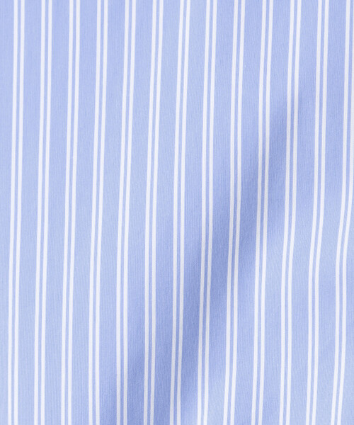 COMME CA ISM（コムサイズム）の「コットンナイロン ストレッチ ストライプ バンドカラーシャツ（シャツ/ブラウス・メンズ・ホワイト/サックスブルー・X-LARGE/LARGE/MEDIUM/SMALL）」の17枚目の写真