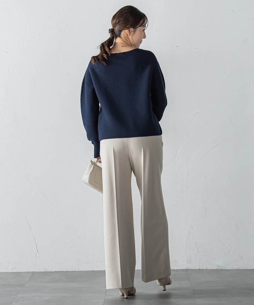 LAUTREAMONT(ロートレアモン)の「両面起毛ドロストワイドパンツ(その他パンツ・レディース・ネイビー/ベージュ/ブラウン・11号/9号/7号)」の5枚目の写真