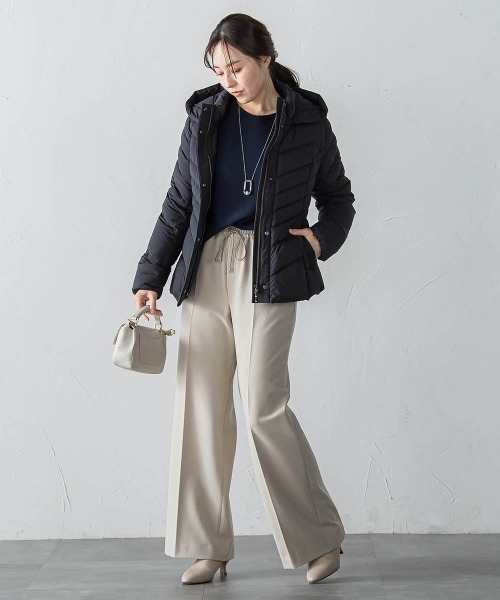 LAUTREAMONT(ロートレアモン)の「両面起毛ドロストワイドパンツ(その他パンツ・レディース・ネイビー/ベージュ/ブラウン・11号/9号/7号)」の8枚目の写真