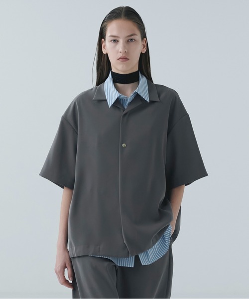 セール】Dry Twill Open Collar Short Sleeve Shirt（シャツ/ブラウス