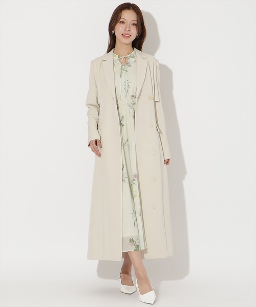 AND COUTURE(アンドクチュール)の「トレンチ風ワンピース(ワンピース・レディース・ブラック/ライトグレー/ベージュ/カーキ・MEDIUM/SMALL)」の9枚目の写真