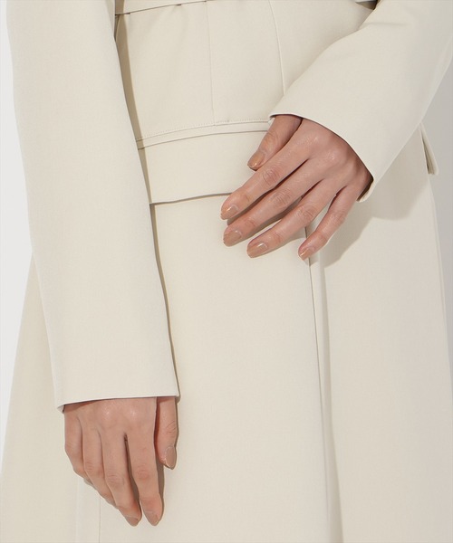 AND COUTURE(アンドクチュール)の「トレンチ風ワンピース(ワンピース・レディース・ブラック/ライトグレー/ベージュ/カーキ・MEDIUM/SMALL)」の12枚目の写真