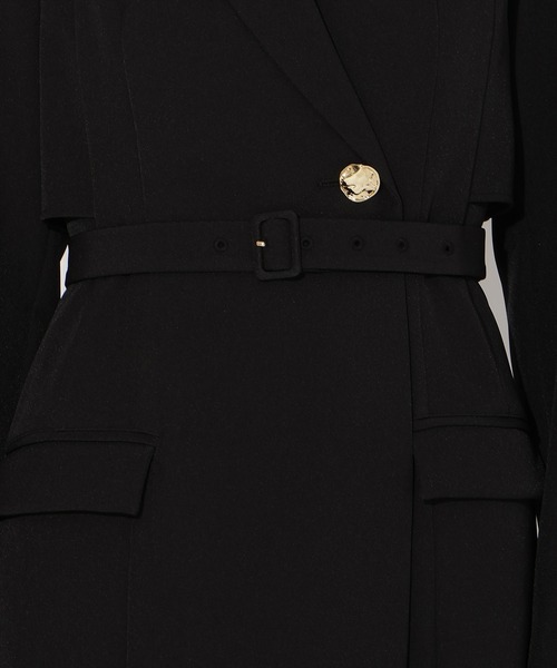 AND COUTURE(アンドクチュール)の「トレンチ風ワンピース(ワンピース・レディース・ブラック/ライトグレー/ベージュ/カーキ・MEDIUM/SMALL)」の21枚目の写真