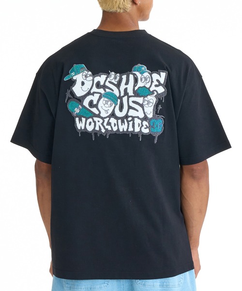 DC(ディーシー)の「DC/ディーシー 半袖 Tシャツ ロゴ バックプリント DST261031(Tシャツ/カットソー・メンズ・ベージュ/ホワイト/ブラック・2XL/XL/L/M)」の2枚目の写真