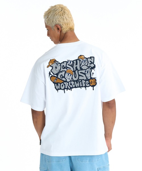 DC(ディーシー)の「DC/ディーシー 半袖 Tシャツ ロゴ バックプリント DST261031(Tシャツ/カットソー・メンズ・ベージュ/ホワイト/ブラック・2XL/XL/L/M)」の5枚目の写真