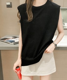 ARCADE（アーケード）の「夏服 さらさらストレッチ ルーズシルエット シンプル ノースリーブ Tシャツ -ARCADE Limited Line-（タンクトップ）」