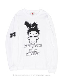 MILK（ミルク）の「マイメロディ3ネーム L.S. Tシャツ（Tシャツ/カットソー）」
