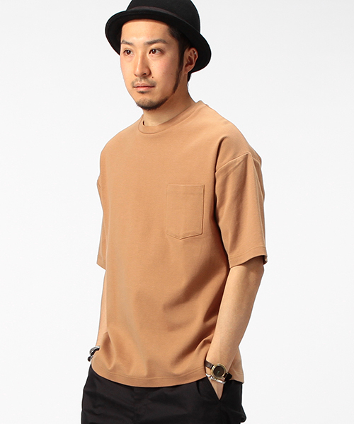 B:MING by BEAMS(ビーミングバイビームス)の「【Begin5月号掲載】ビーミング by ビームス / ポンチドロップショルダークルーTシャツ(Tシャツ/カットソー・メンズ・ホワイト/グレー/カーキ/ネイビー・X-LARGE/MEDIUM/LARGE/SMALL)」の3枚目の写真