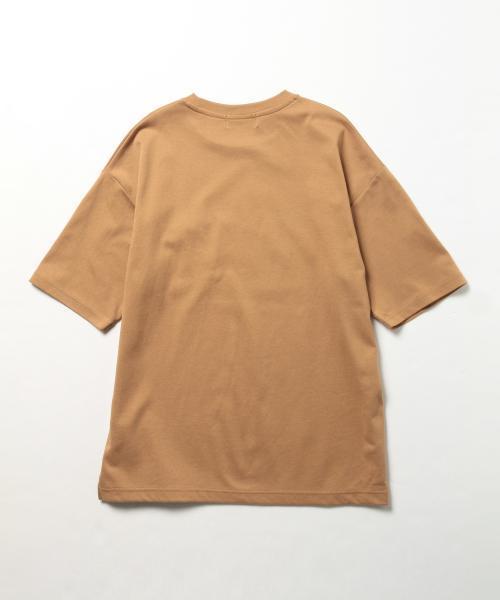 B:MING by BEAMS(ビーミングバイビームス)の「【Begin5月号掲載】ビーミング by ビームス / ポンチドロップショルダークルーTシャツ(Tシャツ/カットソー・メンズ・ホワイト/グレー/カーキ/ネイビー・X-LARGE/MEDIUM/LARGE/SMALL)」の5枚目の写真