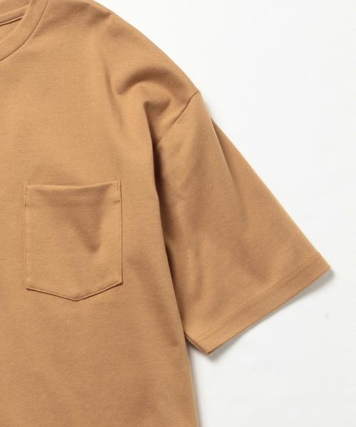 B:MING by BEAMS(ビーミングバイビームス)の「【Begin5月号掲載】ビーミング by ビームス / ポンチドロップショルダークルーTシャツ(Tシャツ/カットソー・メンズ・ホワイト/グレー/カーキ/ネイビー・X-LARGE/MEDIUM/LARGE/SMALL)」の7枚目の写真