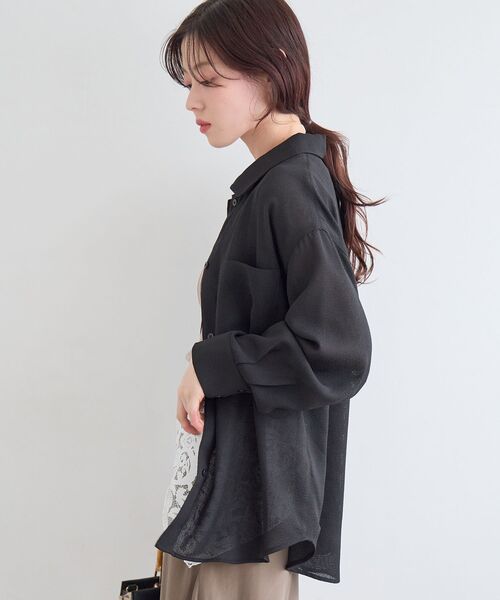 le.coeur blanc（ルクールブラン）の「ヴィンテージメッシュオーバーシャツ（シャツ/ブラウス・レディース・ベージュ・38）」の11枚目の写真