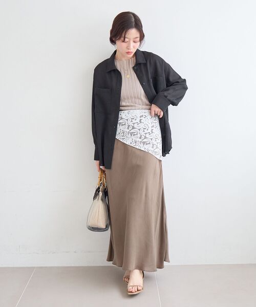 le.coeur blanc（ルクールブラン）の「ヴィンテージメッシュオーバーシャツ（シャツ/ブラウス・レディース・ベージュ・38）」の14枚目の写真