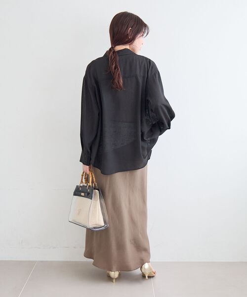 le.coeur blanc（ルクールブラン）の「ヴィンテージメッシュオーバーシャツ（シャツ/ブラウス・レディース・ベージュ・38）」の16枚目の写真