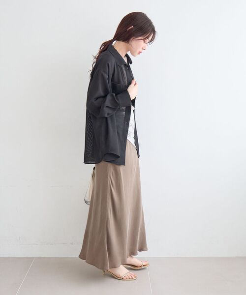 le.coeur blanc（ルクールブラン）の「ヴィンテージメッシュオーバーシャツ（シャツ/ブラウス・レディース・ベージュ・38）」の18枚目の写真