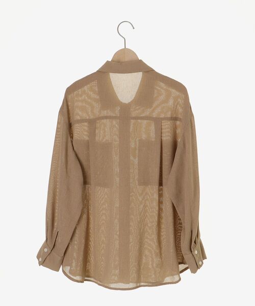 le.coeur blanc（ルクールブラン）の「ヴィンテージメッシュオーバーシャツ（シャツ/ブラウス・レディース・ベージュ・38）」の19枚目の写真