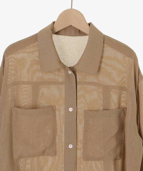 le.coeur blanc（ルクールブラン）の「ヴィンテージメッシュオーバーシャツ（シャツ/ブラウス・レディース・ベージュ・38）」の20枚目の写真