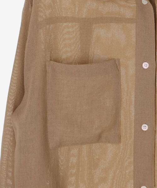 le.coeur blanc（ルクールブラン）の「ヴィンテージメッシュオーバーシャツ（シャツ/ブラウス・レディース・ベージュ・38）」の22枚目の写真