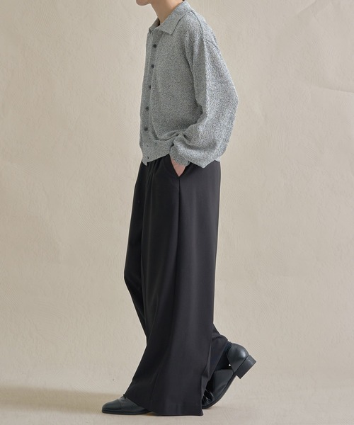 epnok（エプノック）の「カールヤーンルーズニットシャツ（ニット/セーター・メンズ・グレー/ナチュラル/ブラック・SMALL/MEDIUM/LARGE）」の16枚目の写真