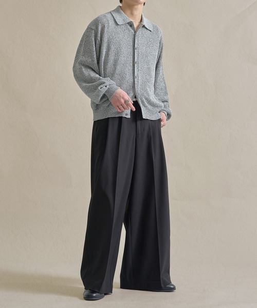 epnok（エプノック）の「カールヤーンルーズニットシャツ（ニット/セーター・メンズ・グレー/ナチュラル/ブラック・SMALL/MEDIUM/LARGE）」の17枚目の写真