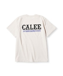 CALEE | CALEE/キャリー GARMENT DYE CALEE LOGO TEE ガーメントダイ コットンTシャツ 2026年春夏春服 夏服(Tシャツ/カットソー)