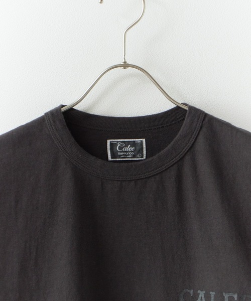 CALEE（キャリー）の「CALEE/キャリー GARMENT DYE CALEE LOGO TEE ガーメントダイ コットンTシャツ 2026年 夏 夏服（Tシャツ/カットソー・メンズ・ブラック/アイボリー/ブラック系その他・M/L/XL）」の13枚目の写真