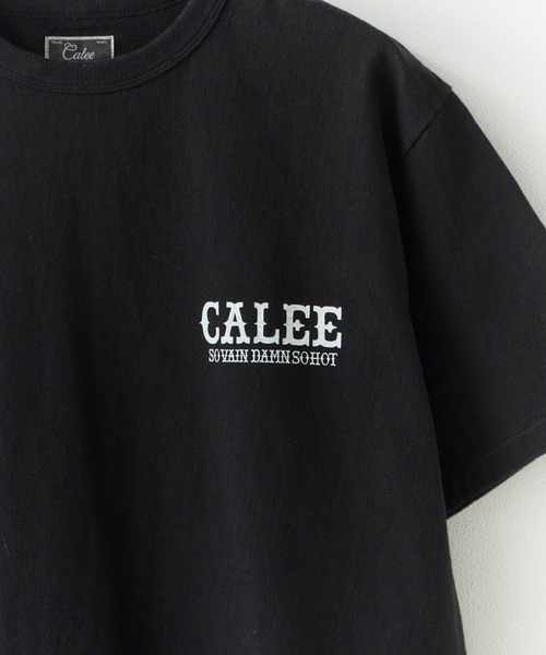 CALEE（キャリー）の「CALEE/キャリー GARMENT DYE CALEE LOGO TEE ガーメントダイ コットンTシャツ 2026年 夏 夏服（Tシャツ/カットソー・メンズ・ブラック/アイボリー/ブラック系その他・M/L/XL）」の11枚目の写真
