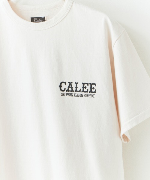 CALEE（キャリー）の「CALEE/キャリー GARMENT DYE CALEE LOGO TEE ガーメントダイ コットンTシャツ 2026年 夏 夏服（Tシャツ/カットソー・メンズ・ブラック/アイボリー/ブラック系その他・M/L/XL）」の12枚目の写真