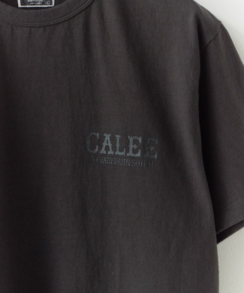 CALEE（キャリー）の「CALEE/キャリー GARMENT DYE CALEE LOGO TEE ガーメントダイ コットンTシャツ 2026年 夏 夏服（Tシャツ/カットソー・メンズ・ブラック/アイボリー/ブラック系その他・M/L/XL）」の10枚目の写真