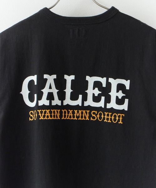 CALEE（キャリー）の「CALEE/キャリー GARMENT DYE CALEE LOGO TEE ガーメントダイ コットンTシャツ 2026年 夏 夏服（Tシャツ/カットソー・メンズ・ブラック/アイボリー/ブラック系その他・M/L/XL）」の8枚目の写真