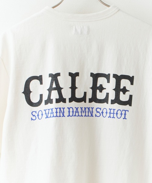 CALEE（キャリー）の「CALEE/キャリー GARMENT DYE CALEE LOGO TEE ガーメントダイ コットンTシャツ 2026年 夏 夏服（Tシャツ/カットソー・メンズ・ブラック/アイボリー/ブラック系その他・M/L/XL）」の9枚目の写真