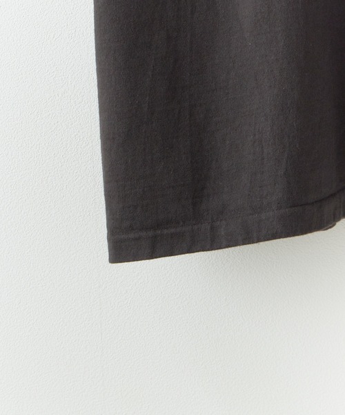 CALEE（キャリー）の「CALEE/キャリー GARMENT DYE CALEE LOGO TEE ガーメントダイ コットンTシャツ 2026年 夏 夏服（Tシャツ/カットソー・メンズ・ブラック/アイボリー/ブラック系その他・M/L/XL）」の5枚目の写真