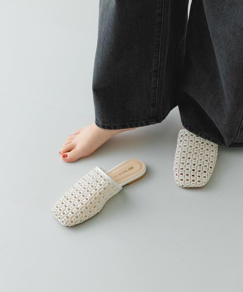 RODE SKO（ロデスコ）の「メッシュスリッパ（サンダル・レディース・モカ/イエロー系その他/ホワイト・38/36/37）」の2枚目の写真