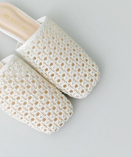 RODE SKO（ロデスコ）の「メッシュスリッパ（サンダル・レディース・モカ/イエロー系その他/ホワイト・38/36/37）」の10枚目の写真