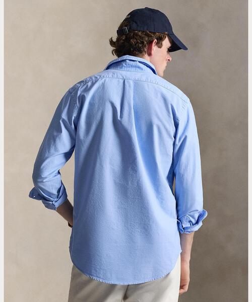 POLO RALPH LAUREN（ポロ ラルフ ローレン）の「クラシック フィット ガーメントダイド オックスフォード シャツ（シャツ/ブラウス・メンズ・ブルー・L/M/S/XL/XS/XXL）」の4枚目の写真