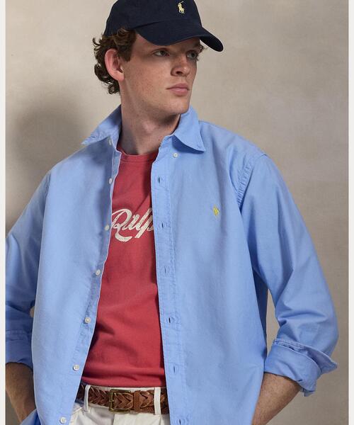 POLO RALPH LAUREN（ポロ ラルフ ローレン）の「クラシック フィット ガーメントダイド オックスフォード シャツ（シャツ/ブラウス・メンズ・ブルー・L/M/S/XL/XS/XXL）」の6枚目の写真