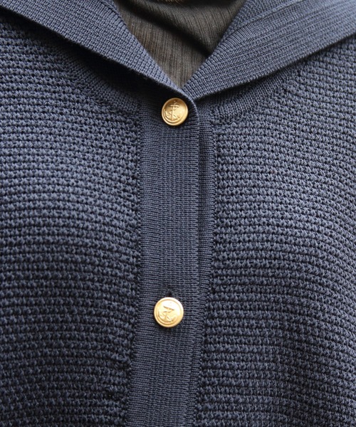 ORCIVAL（オーシバル）の「ORCIVAL/オーシバル　セーラーカラーニットカーディガン　SAILOR COLLAR KNIT CARDIGAN　OR-D0141 SIN（ニット/セーター・レディース・アイボリー/ダークネイビー・1）」の4枚目の写真