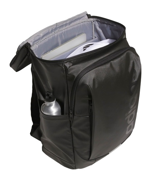 adidas（アディダス）の「adidas/アディダス バックパック 31L 撥水 TC657（バックパック/リュック・メンズ・ブラック×ブラック/ブラック×ホワイト・FREE）」の5枚目の写真