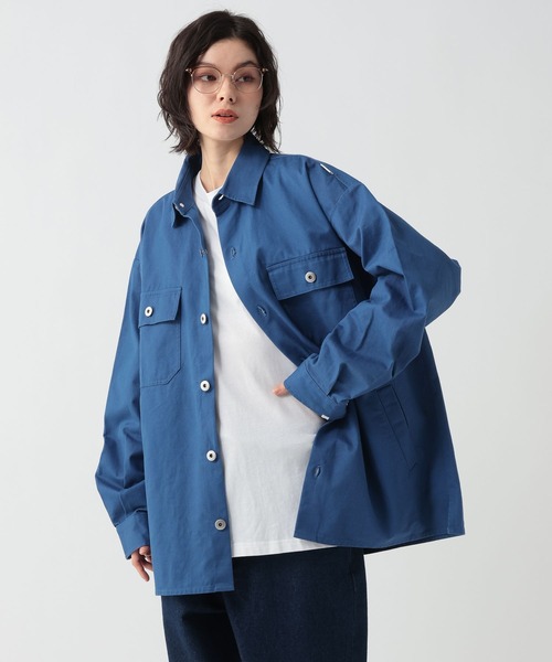 GEORGE'S（ジョージズ）の「ツイルシャツジャケット（テーラードジャケット・メンズ・ブルー/ブラック・MEDIUM/LARGE）」の8枚目の写真