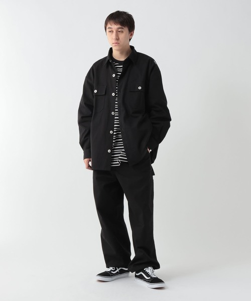 GEORGE'S（ジョージズ）の「ツイルシャツジャケット（テーラードジャケット・メンズ・ブルー/ブラック・MEDIUM/LARGE）」の14枚目の写真