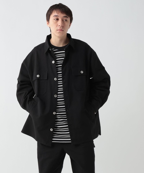 GEORGE'S（ジョージズ）の「ツイルシャツジャケット（テーラードジャケット・メンズ・ブルー/ブラック・MEDIUM/LARGE）」の20枚目の写真