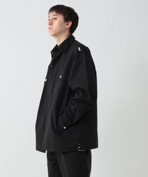 GEORGE'S（ジョージズ）の「ツイルシャツジャケット（テーラードジャケット・メンズ・ブルー/ブラック・MEDIUM/LARGE）」の21枚目の写真