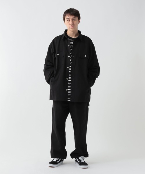 GEORGE'S（ジョージズ）の「ツイルシャツジャケット（テーラードジャケット・メンズ・ブルー/ブラック・MEDIUM/LARGE）」の15枚目の写真