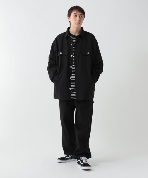 GEORGE'S（ジョージズ）の「ツイルシャツジャケット（テーラードジャケット・メンズ・ブルー/ブラック・MEDIUM/LARGE）」の16枚目の写真